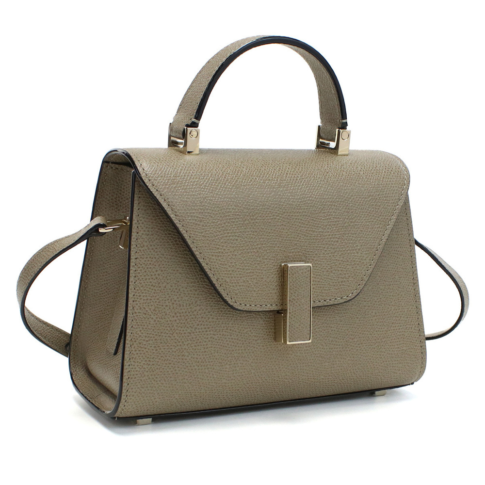 Valextra Iside 2way Formal Handbag Gray
